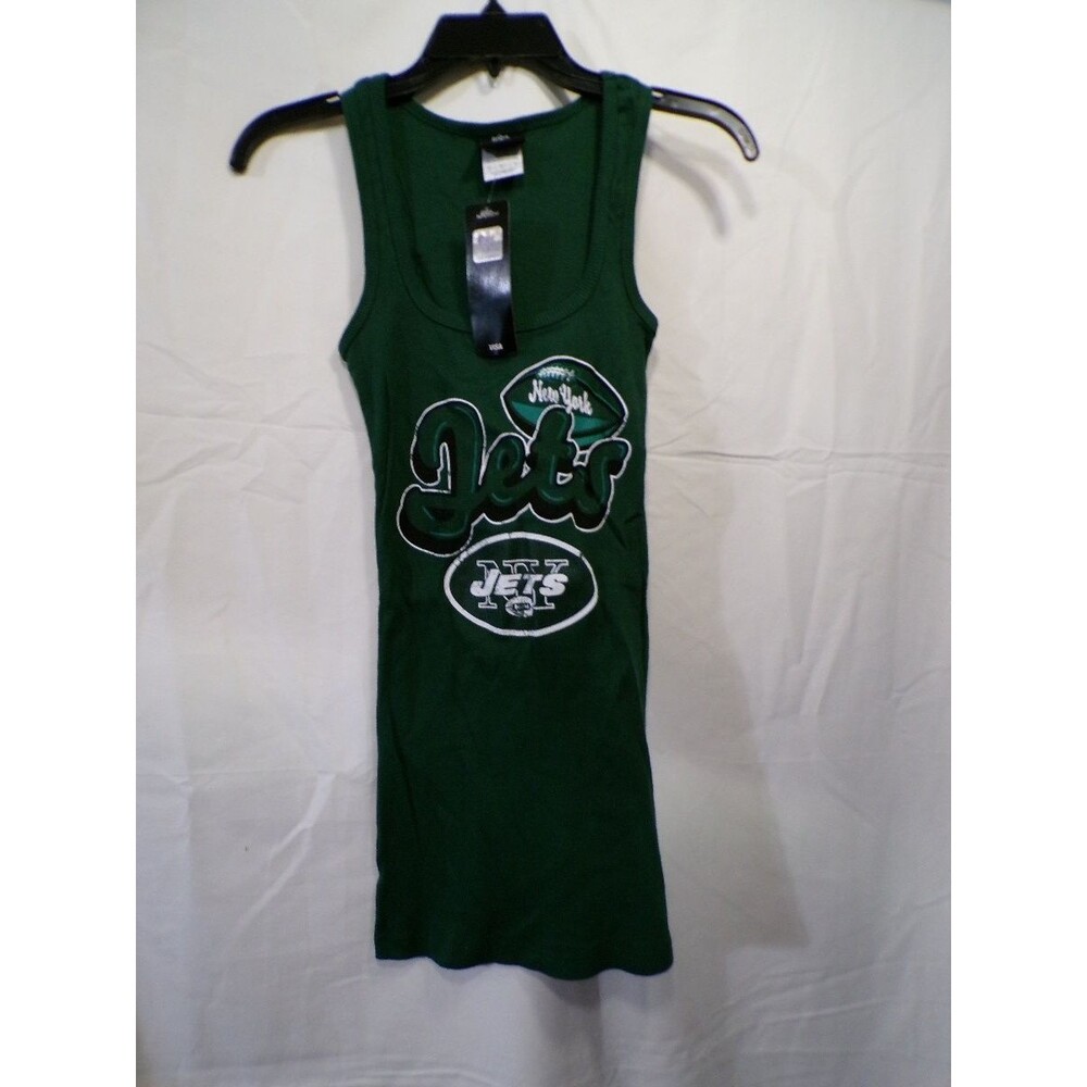 Team Apparel Women's Jets Green Tank Top Camisole Size S